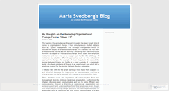 Desktop Screenshot of mariasvedberg.wordpress.com