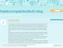 Tablet Screenshot of ihatetocomplainlordbut.wordpress.com