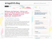 Tablet Screenshot of inga2010.wordpress.com