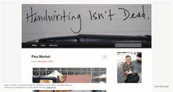 Desktop Screenshot of handwritingisntdead.wordpress.com