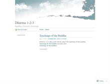 Tablet Screenshot of dharma123.wordpress.com