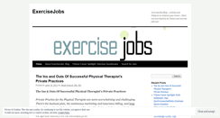 Desktop Screenshot of exercisejobs.wordpress.com