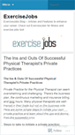 Mobile Screenshot of exercisejobs.wordpress.com