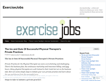 Tablet Screenshot of exercisejobs.wordpress.com