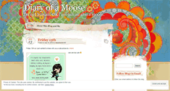 Desktop Screenshot of moosediary.wordpress.com