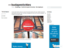 Tablet Screenshot of budapestivities.wordpress.com