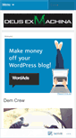 Mobile Screenshot of deusexmachinastudio.wordpress.com