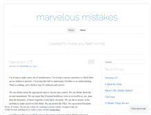 Tablet Screenshot of marvelousmistakes.wordpress.com