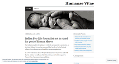 Desktop Screenshot of humanaevitae.wordpress.com