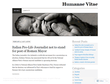 Tablet Screenshot of humanaevitae.wordpress.com