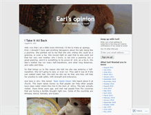 Tablet Screenshot of earlsopinion.wordpress.com