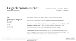 Desktop Screenshot of geekcommunicant.wordpress.com