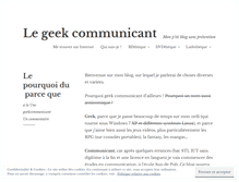Tablet Screenshot of geekcommunicant.wordpress.com