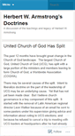 Mobile Screenshot of herbertwarmstrongdoctrines.wordpress.com