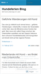Mobile Screenshot of hundeferien.wordpress.com