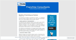 Desktop Screenshot of franchiseadvice.wordpress.com