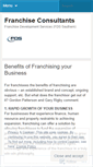 Mobile Screenshot of franchiseadvice.wordpress.com