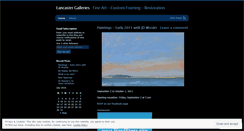 Desktop Screenshot of lancastergalleries.wordpress.com