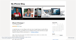 Desktop Screenshot of myiphoner.wordpress.com
