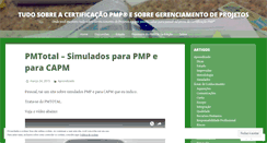 Desktop Screenshot of certificacaopmp.wordpress.com