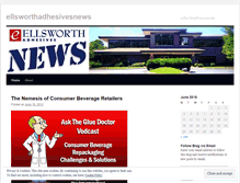 Tablet Screenshot of ellsworthadhesivesnews.wordpress.com