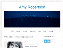 Tablet Screenshot of amyrobertson.wordpress.com