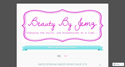 Desktop Screenshot of beautybyjemz.wordpress.com