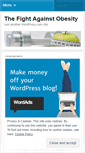 Mobile Screenshot of fightingobesity2010.wordpress.com