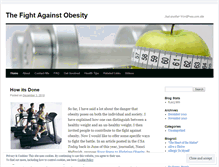 Tablet Screenshot of fightingobesity2010.wordpress.com