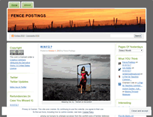 Tablet Screenshot of fencepostings.wordpress.com