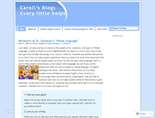 Tablet Screenshot of carolhuang.wordpress.com