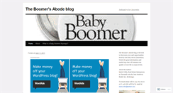 Desktop Screenshot of boomersabode.wordpress.com