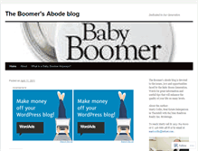 Tablet Screenshot of boomersabode.wordpress.com