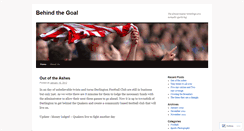 Desktop Screenshot of behindthegoal.wordpress.com