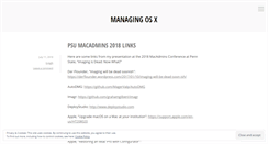 Desktop Screenshot of managingosx.wordpress.com