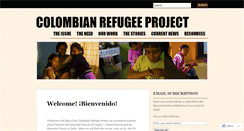 Desktop Screenshot of colombianrefugeeproject.wordpress.com