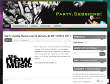 Tablet Screenshot of partysessionsblog.wordpress.com