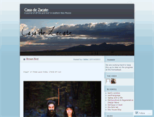 Tablet Screenshot of casadezacate.wordpress.com