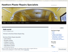 Tablet Screenshot of hawthornplasterrepairs.wordpress.com
