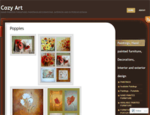 Tablet Screenshot of cozyart.wordpress.com