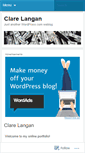 Mobile Screenshot of clarelangan.wordpress.com