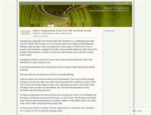 Tablet Screenshot of emailorganizer.wordpress.com