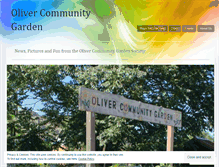 Tablet Screenshot of olivercommunitygarden.wordpress.com