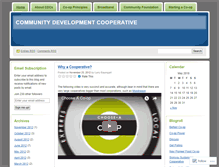 Tablet Screenshot of communitydevelopmentcooperative.wordpress.com