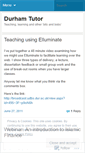 Mobile Screenshot of durhamtutor.wordpress.com