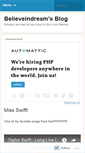Mobile Screenshot of believeindream.wordpress.com