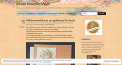 Desktop Screenshot of irinaskreativewelt.wordpress.com