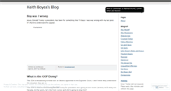 Desktop Screenshot of keithboyea.wordpress.com