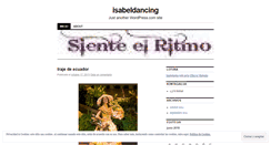 Desktop Screenshot of isabeldancing.wordpress.com