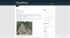 Desktop Screenshot of flimsywhimsy.wordpress.com